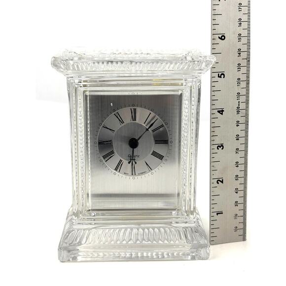 VTG Godinger Clock Hechinger Full Lead Crystal Quartz West Germany 1980s - Picture 3 of 16